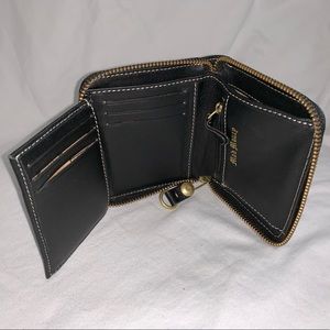 Juicy Couture Black Velour Zip-Around Wallet